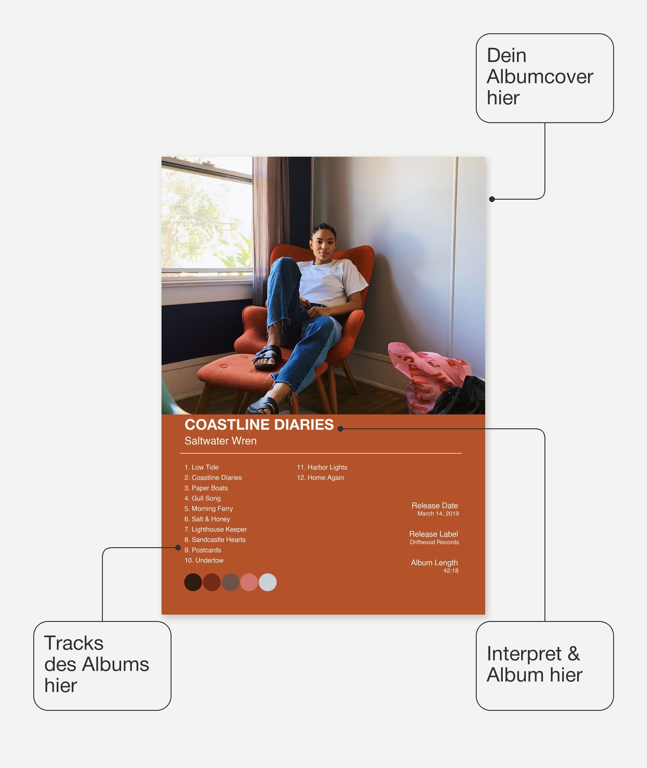 Album Poster 1 – Felder frei wählbar