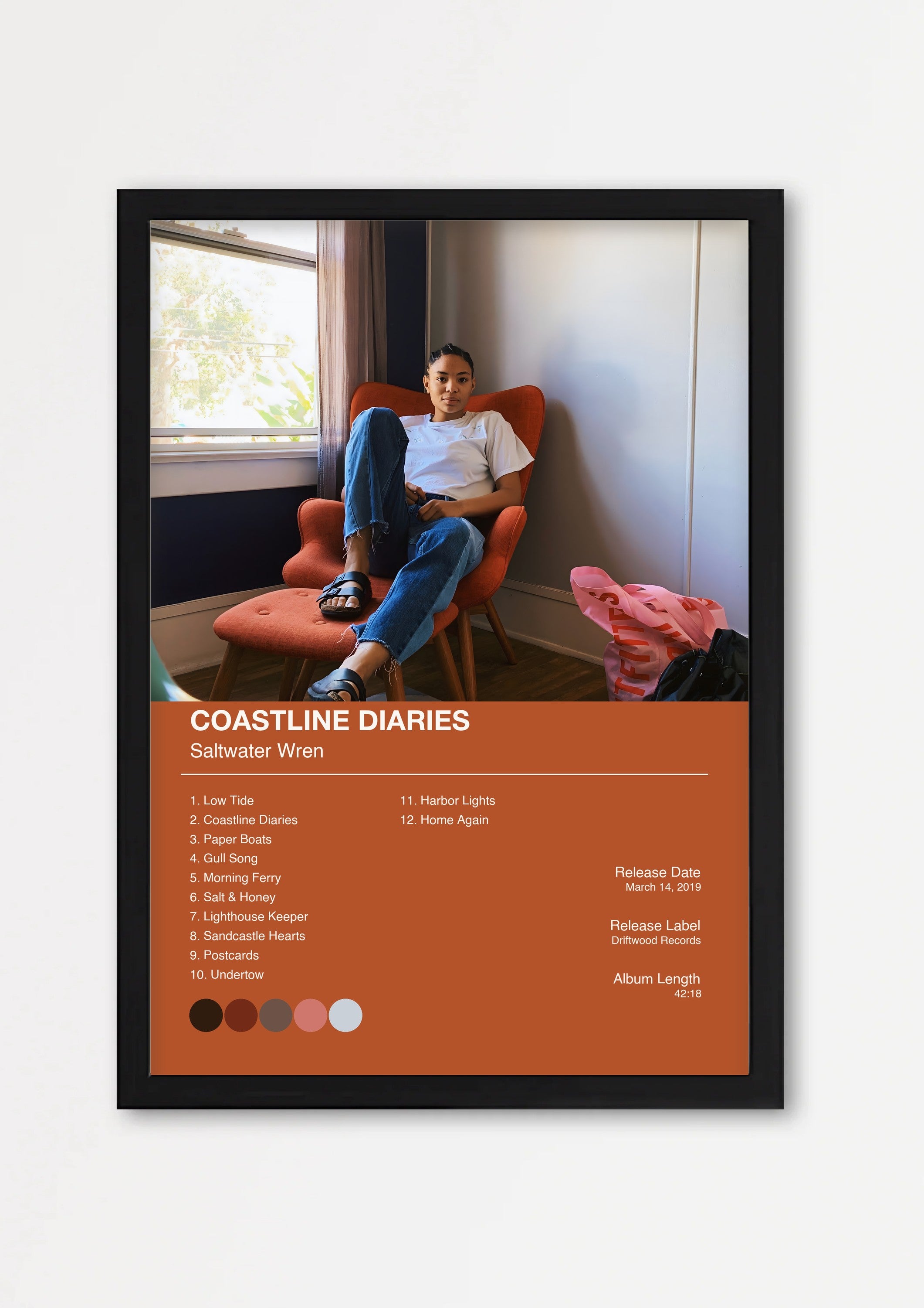 Album Poster 1 – Echtholzrahmen Schwarz