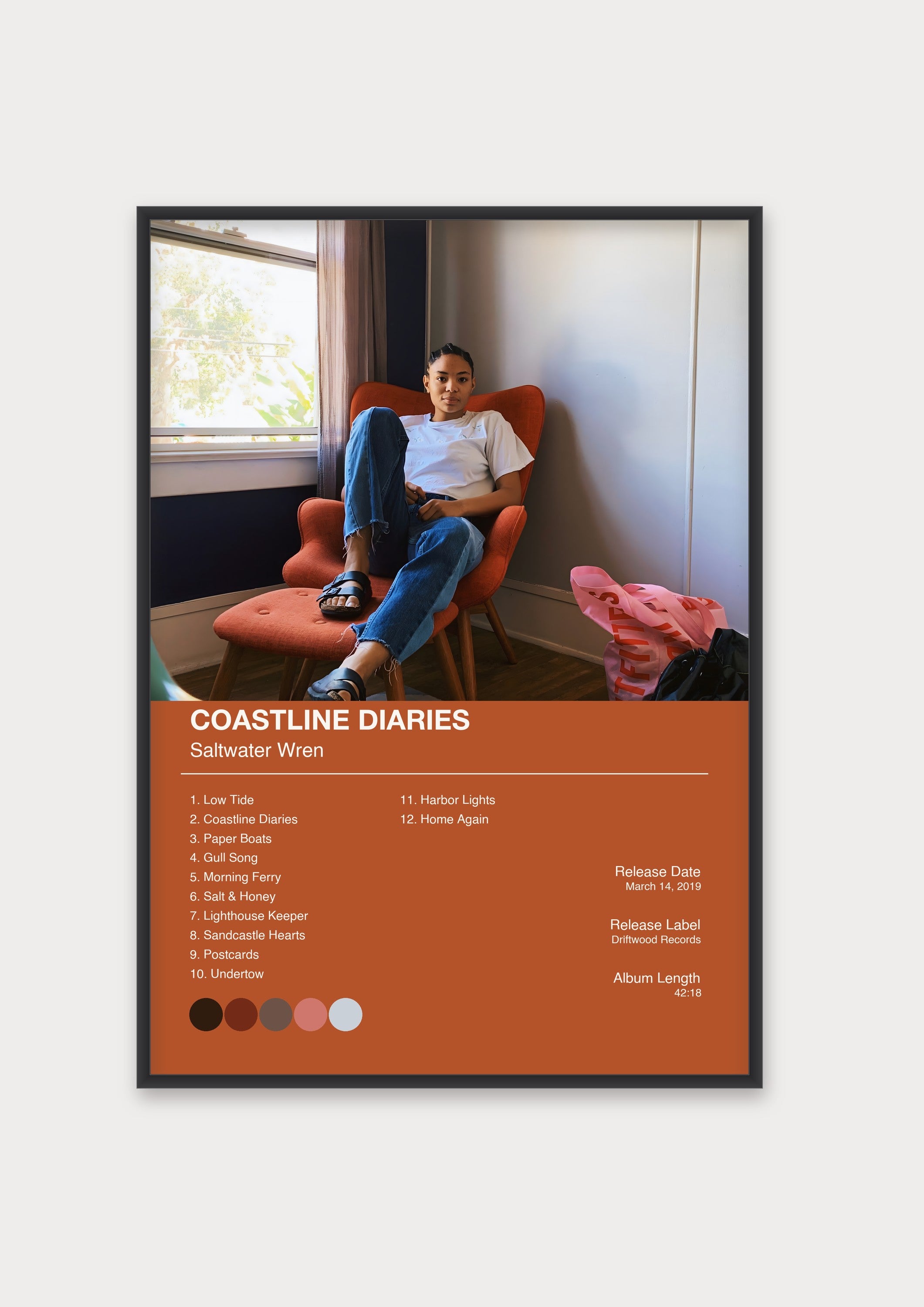 Album Poster 1 – Aluminiumrahmen Schwarz