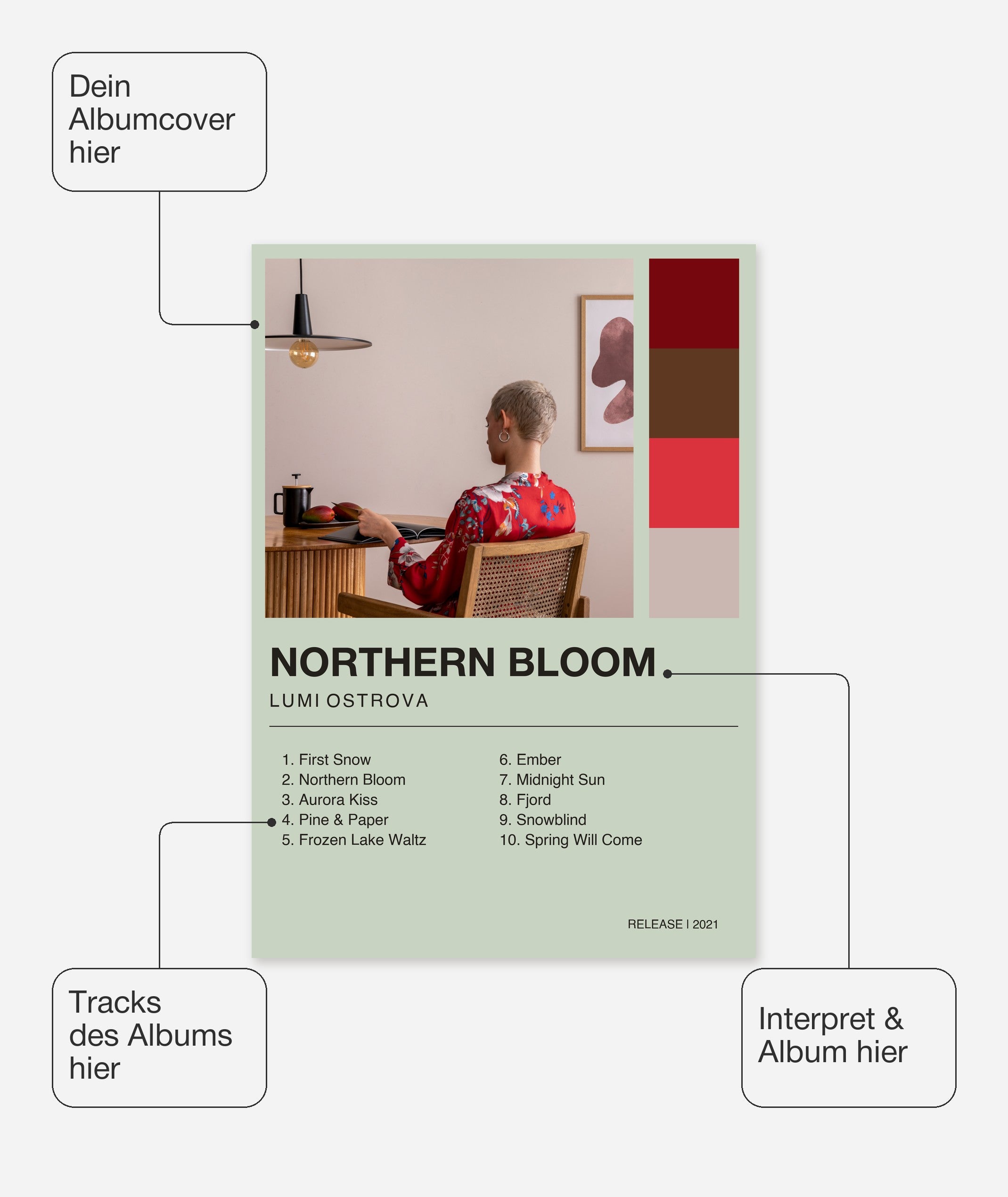Album Poster 2 – Felder frei wählbar