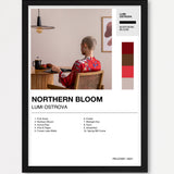 Personalisiertes Album-Poster mit Cover und Trackliste, Design 2 – Echtholzrahmen Schwarz
