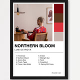 Personalisiertes Album-Poster mit Cover und Trackliste, Design 2 – Echtholzrahmen Schwarz