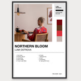 Personalisiertes Album-Poster mit Cover und Trackliste, Design 2 – Aluminiumrahmen Schwarz