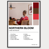 Personalisiertes Album-Poster mit Cover und Trackliste, Design 2 – Aluminiumrahmen Schwarz