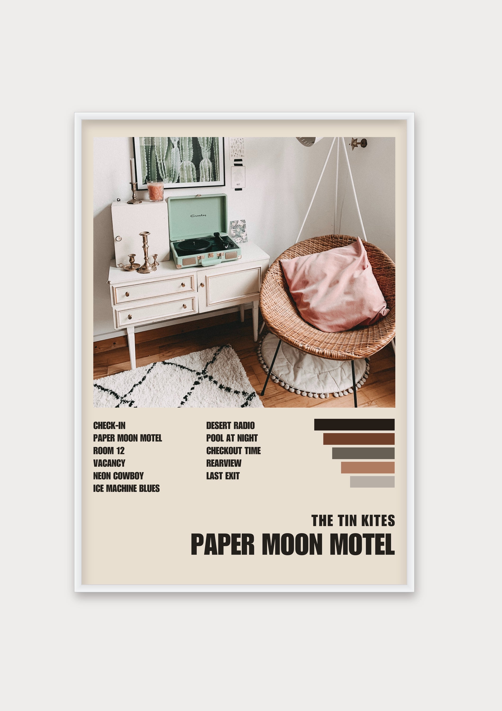 Album Poster 3 – Aluminiumrahmen Weiß