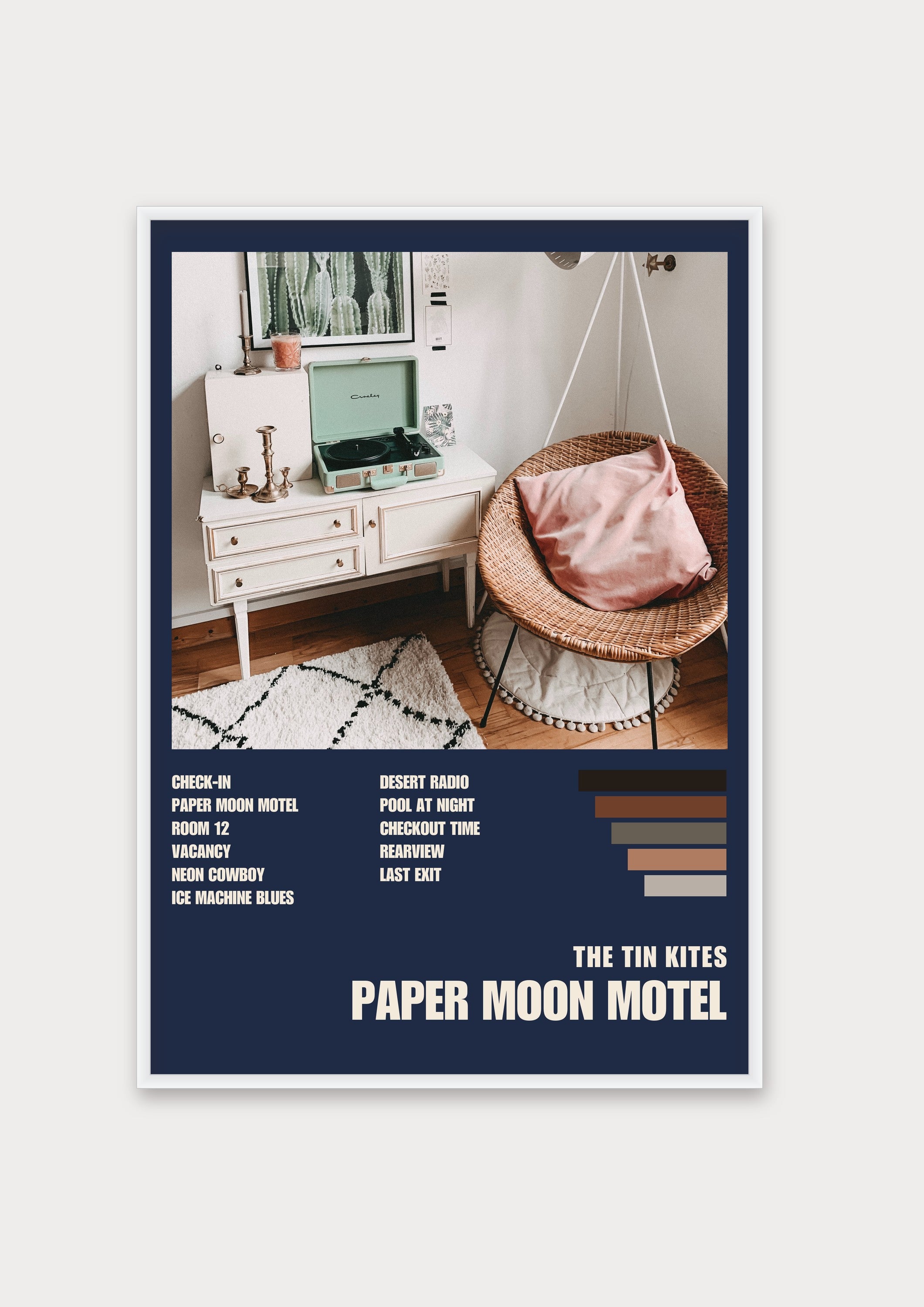 Album Poster 3 – Aluminiumrahmen Weiß