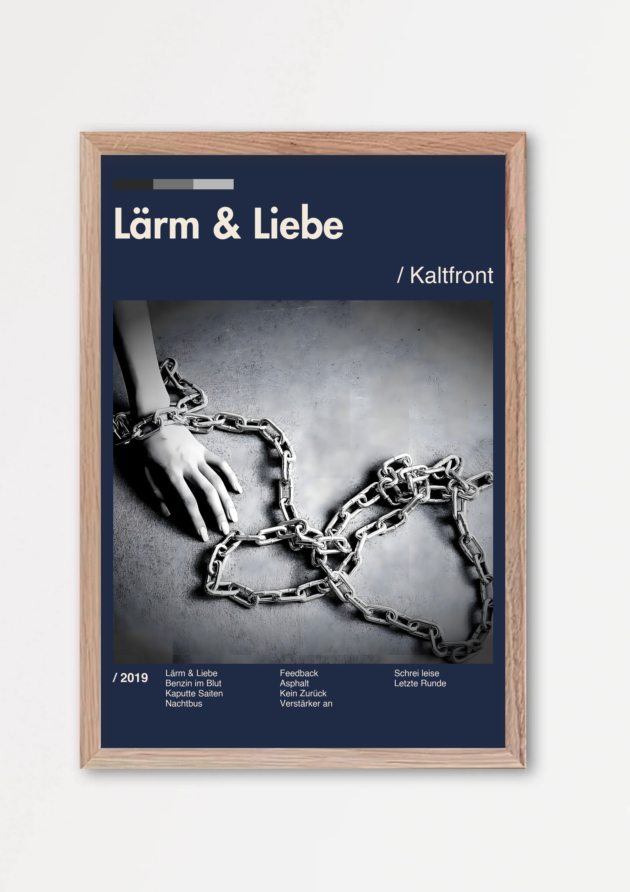 Album Poster 4 – Echtholzrahmen Natur