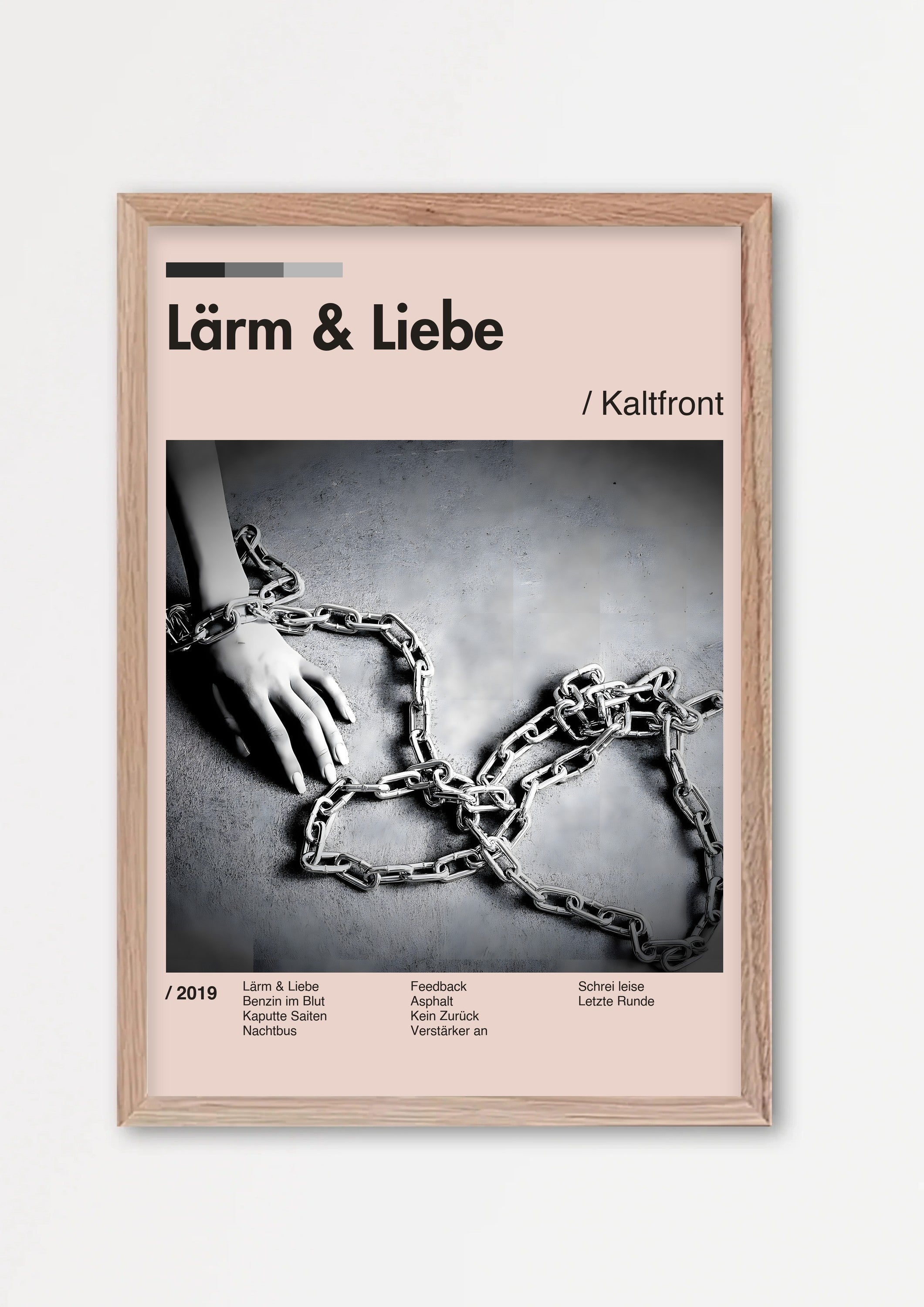 Album Poster 4 – Echtholzrahmen Natur