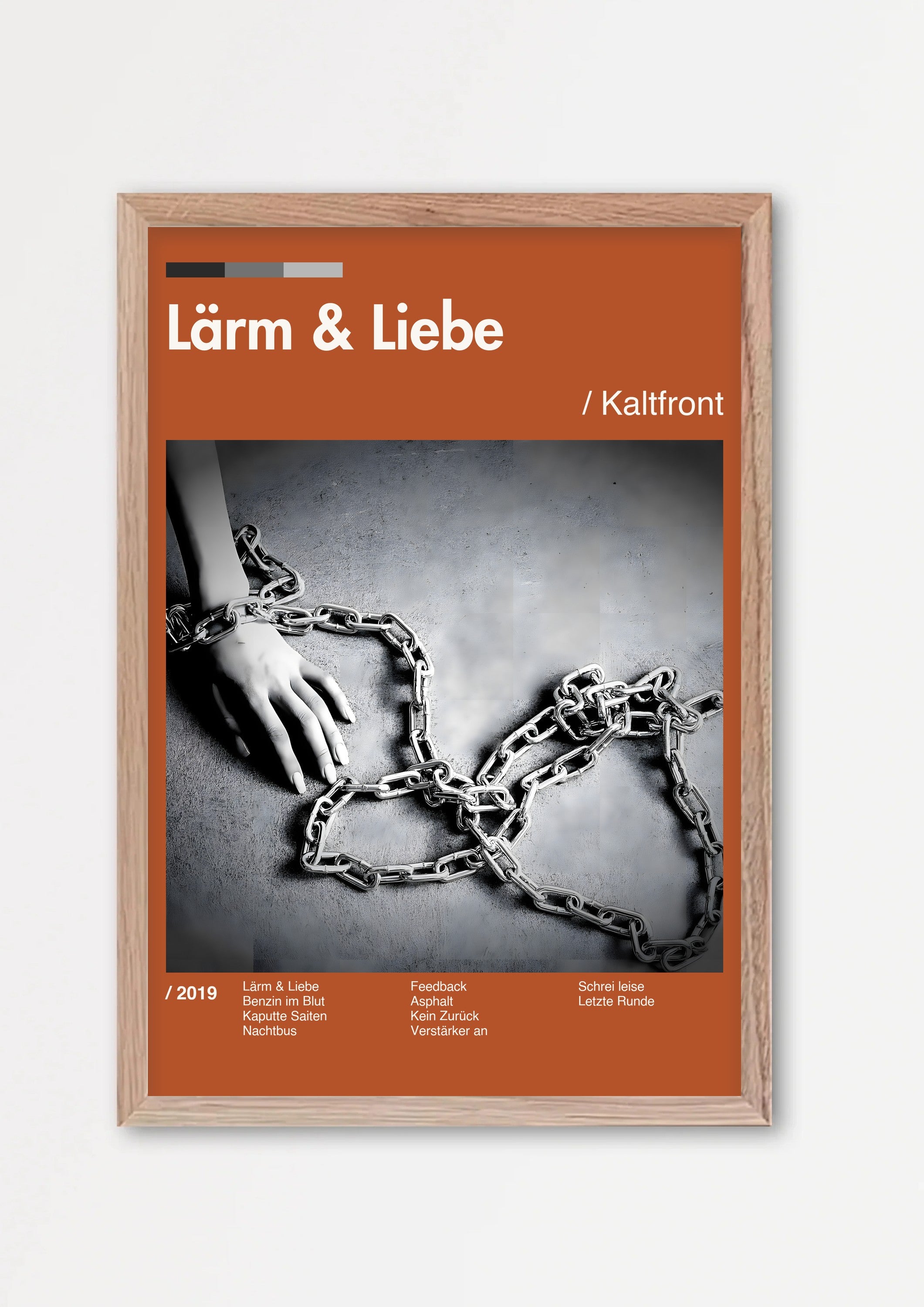 Album Poster 4 – Echtholzrahmen Natur