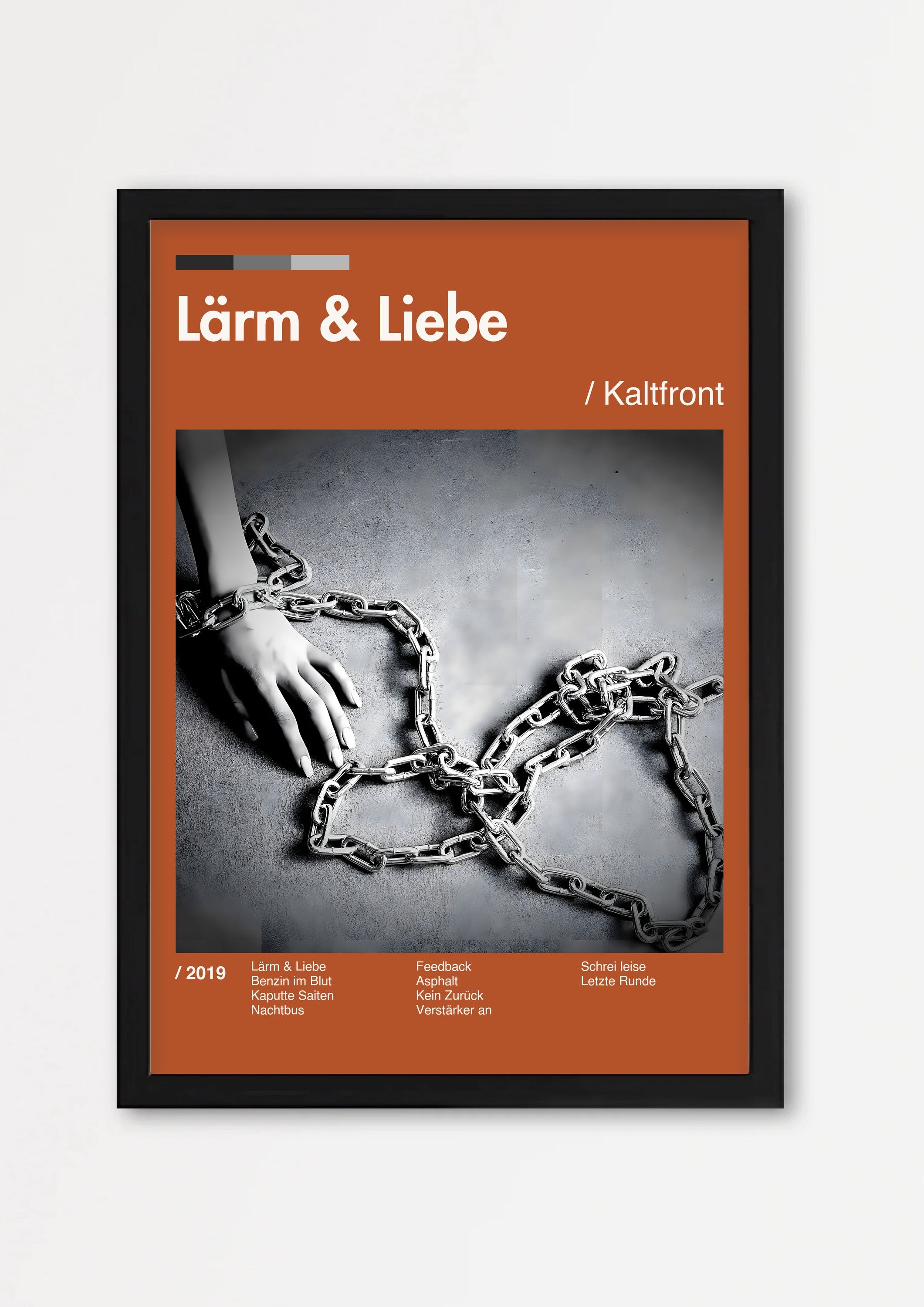 Album Poster 4 – Echtholzrahmen Schwarz