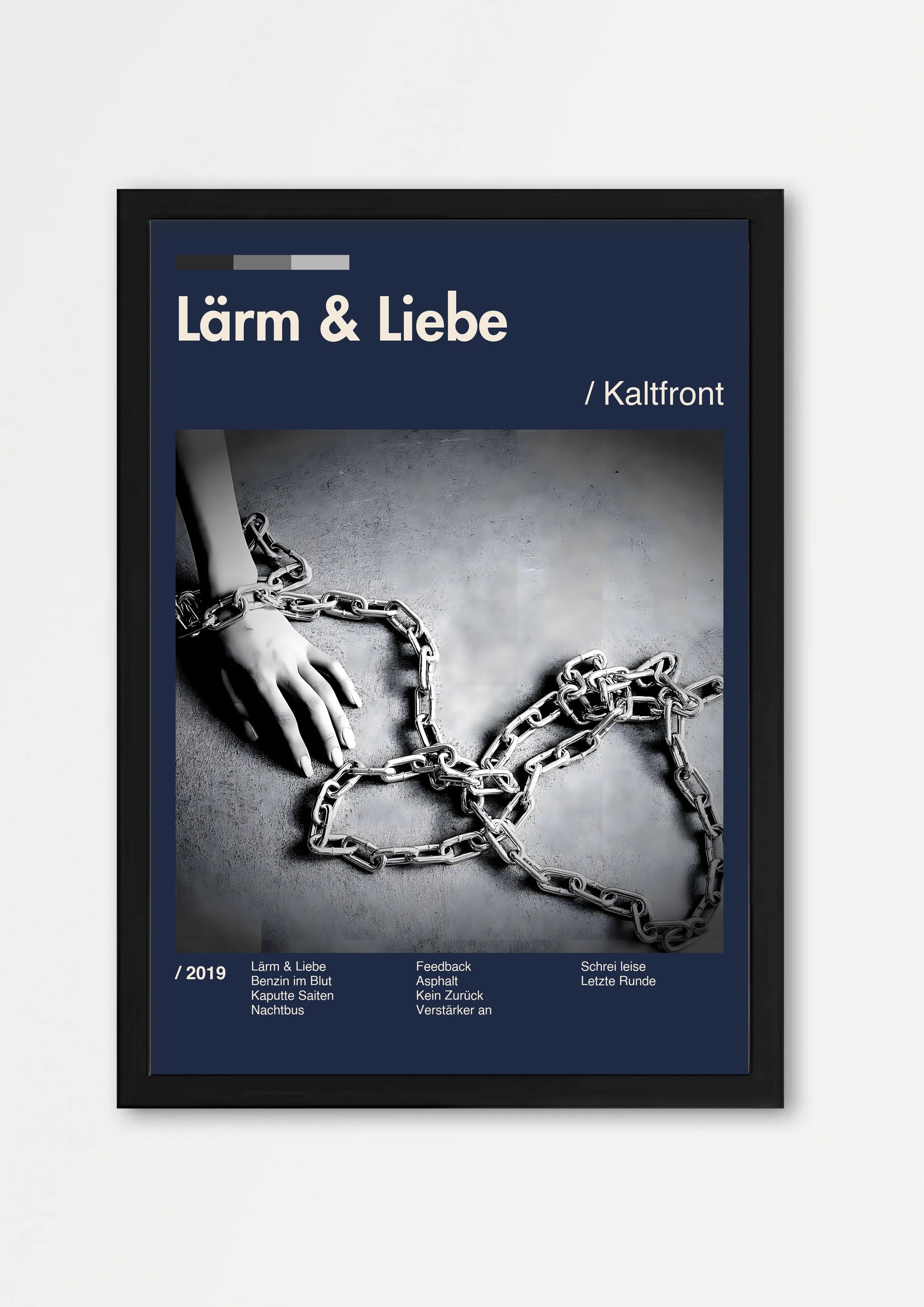 Album Poster 4 – Echtholzrahmen Schwarz