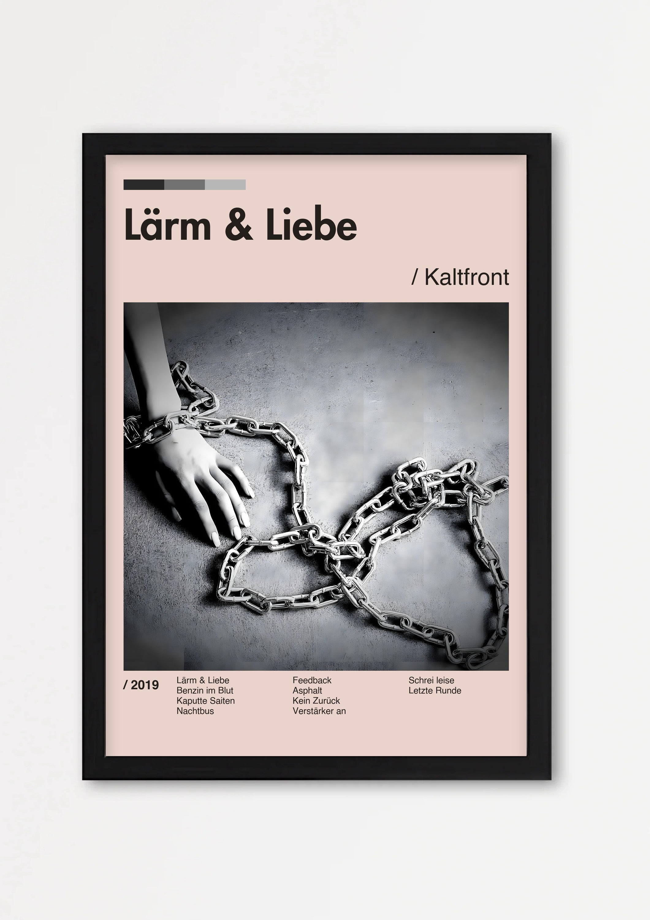 Album Poster 4 – Echtholzrahmen Schwarz