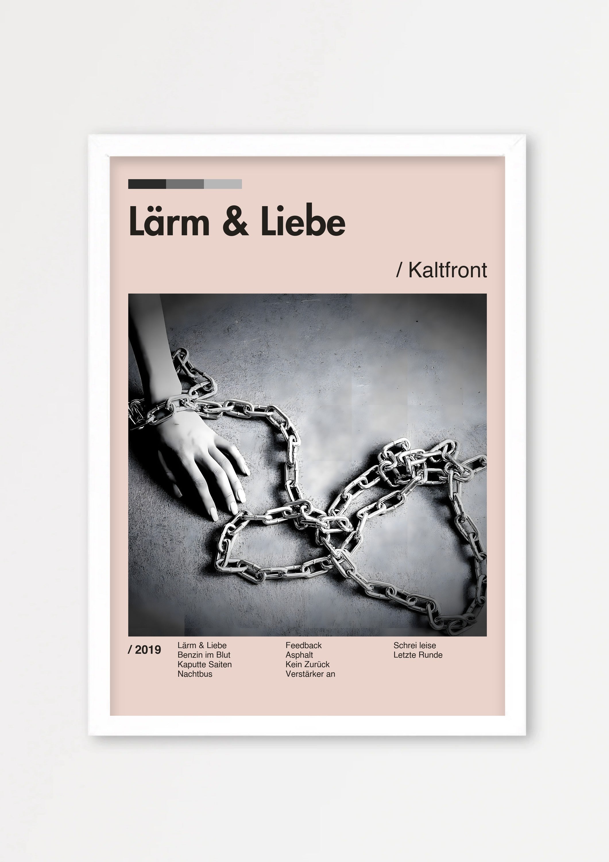 Album Poster 4 – Echtholzrahmen Weiß