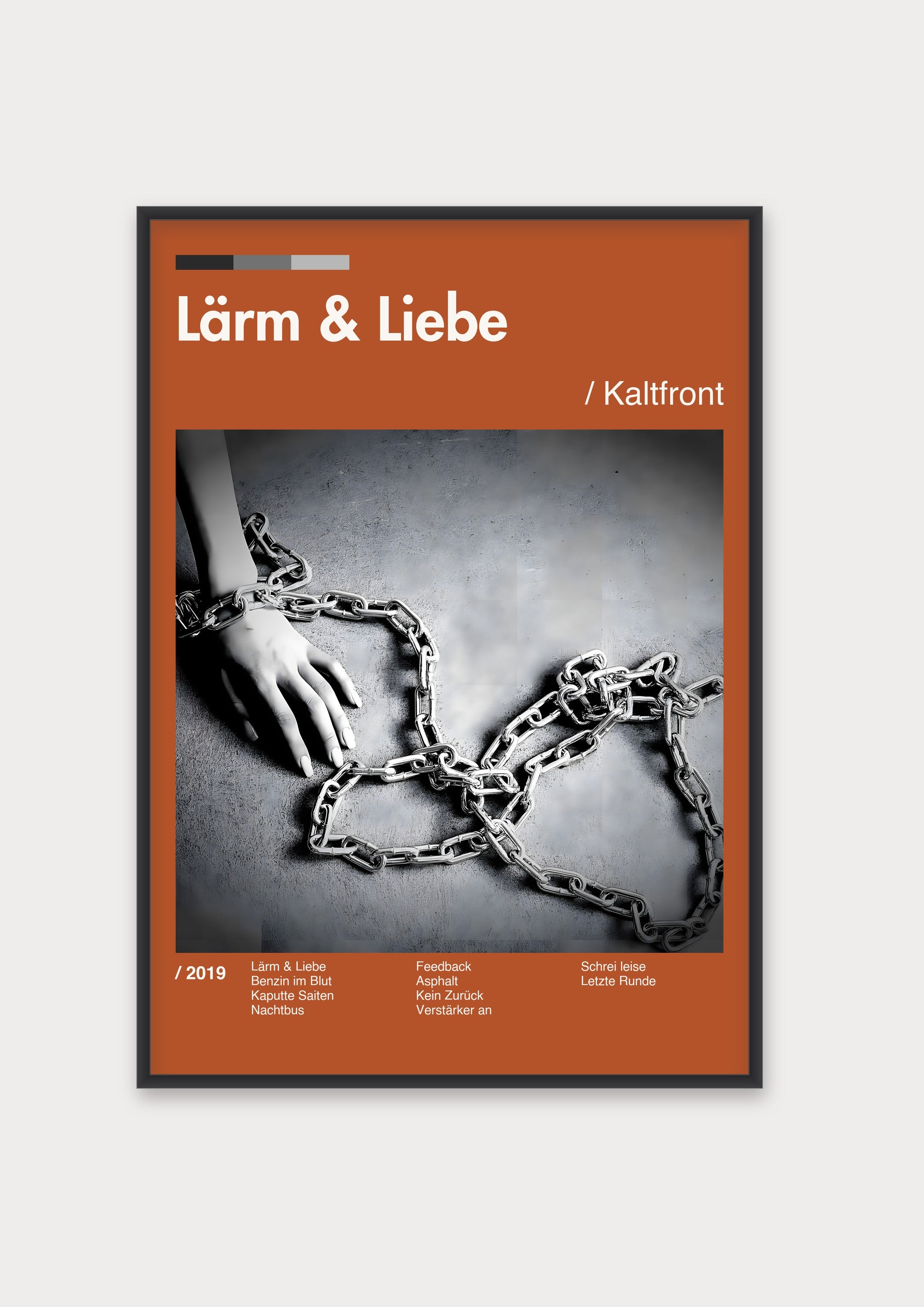 Album Poster 4 – Aluminiumrahmen Schwarz