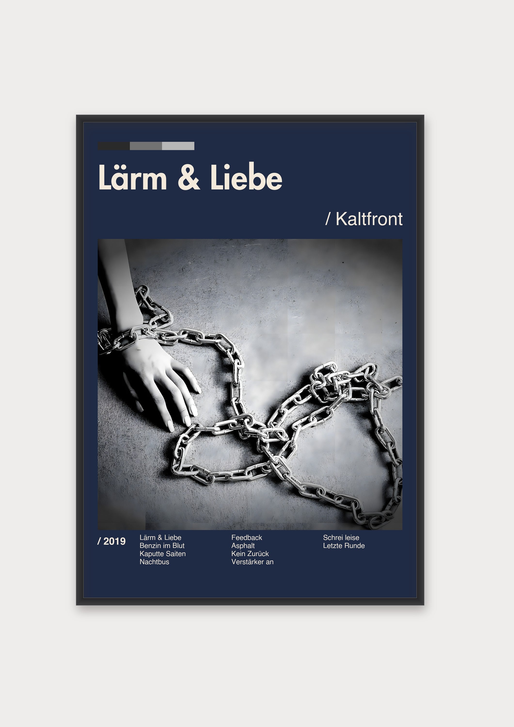 Album Poster 4 – Aluminiumrahmen Schwarz