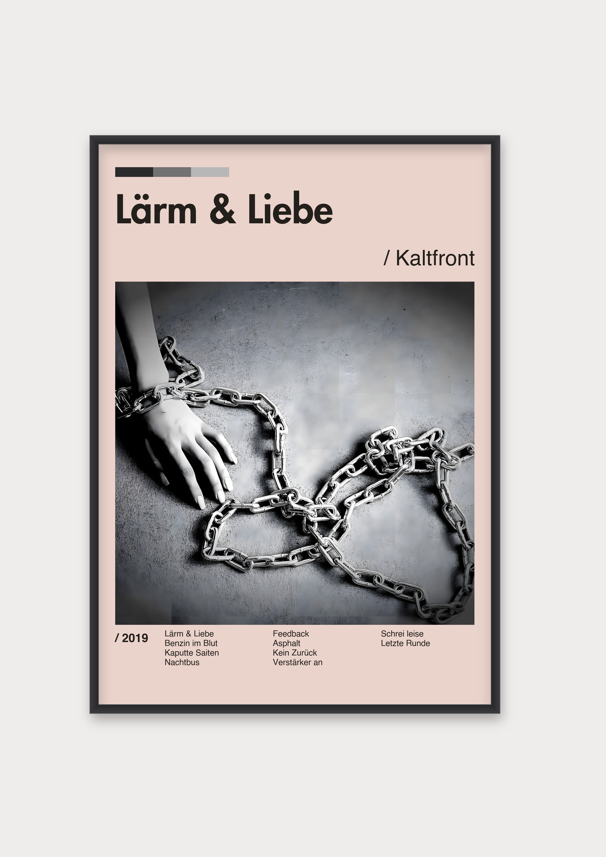 Album Poster 4 – Aluminiumrahmen Schwarz