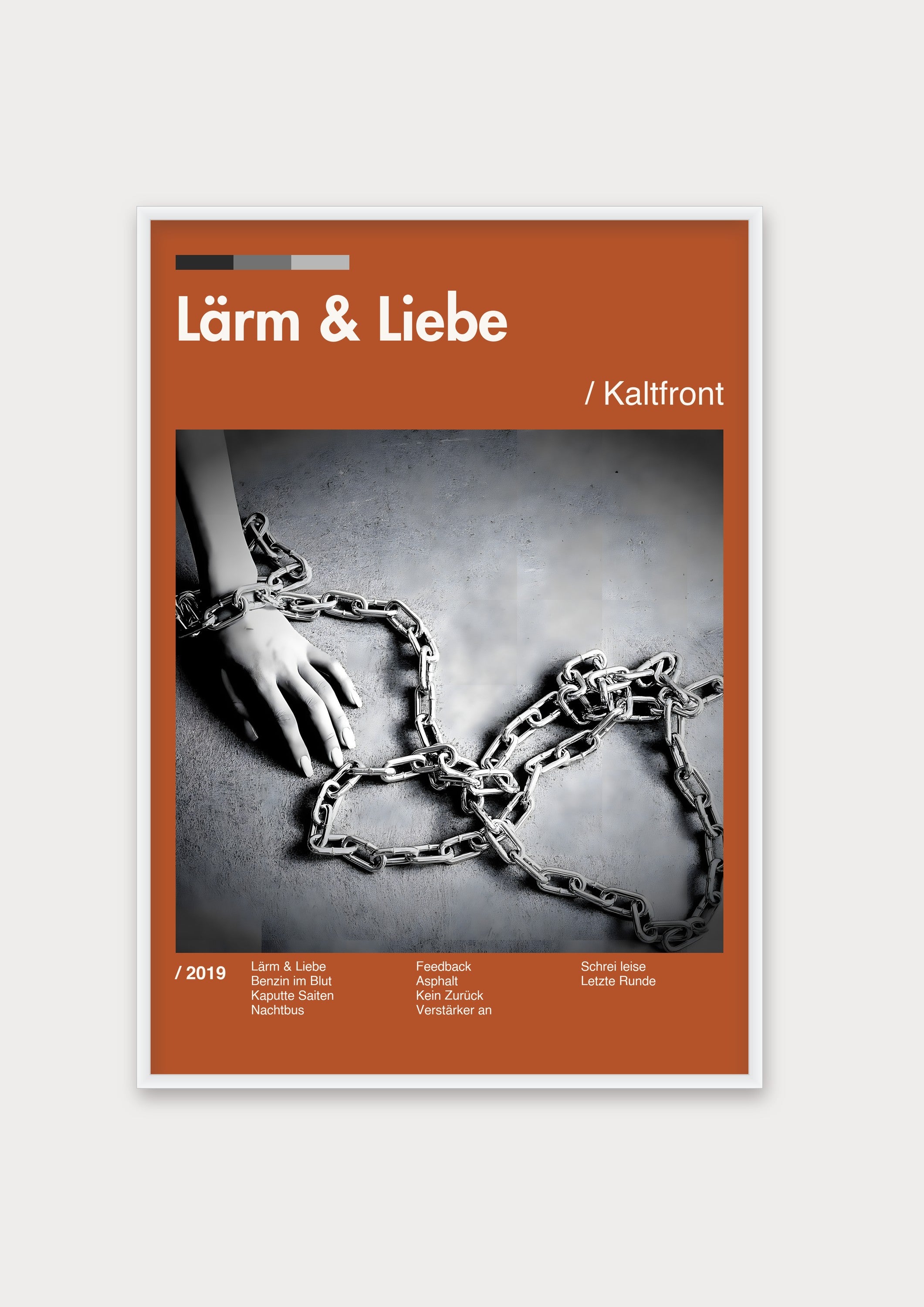 Album Poster 4 – Aluminiumrahmen Weiß