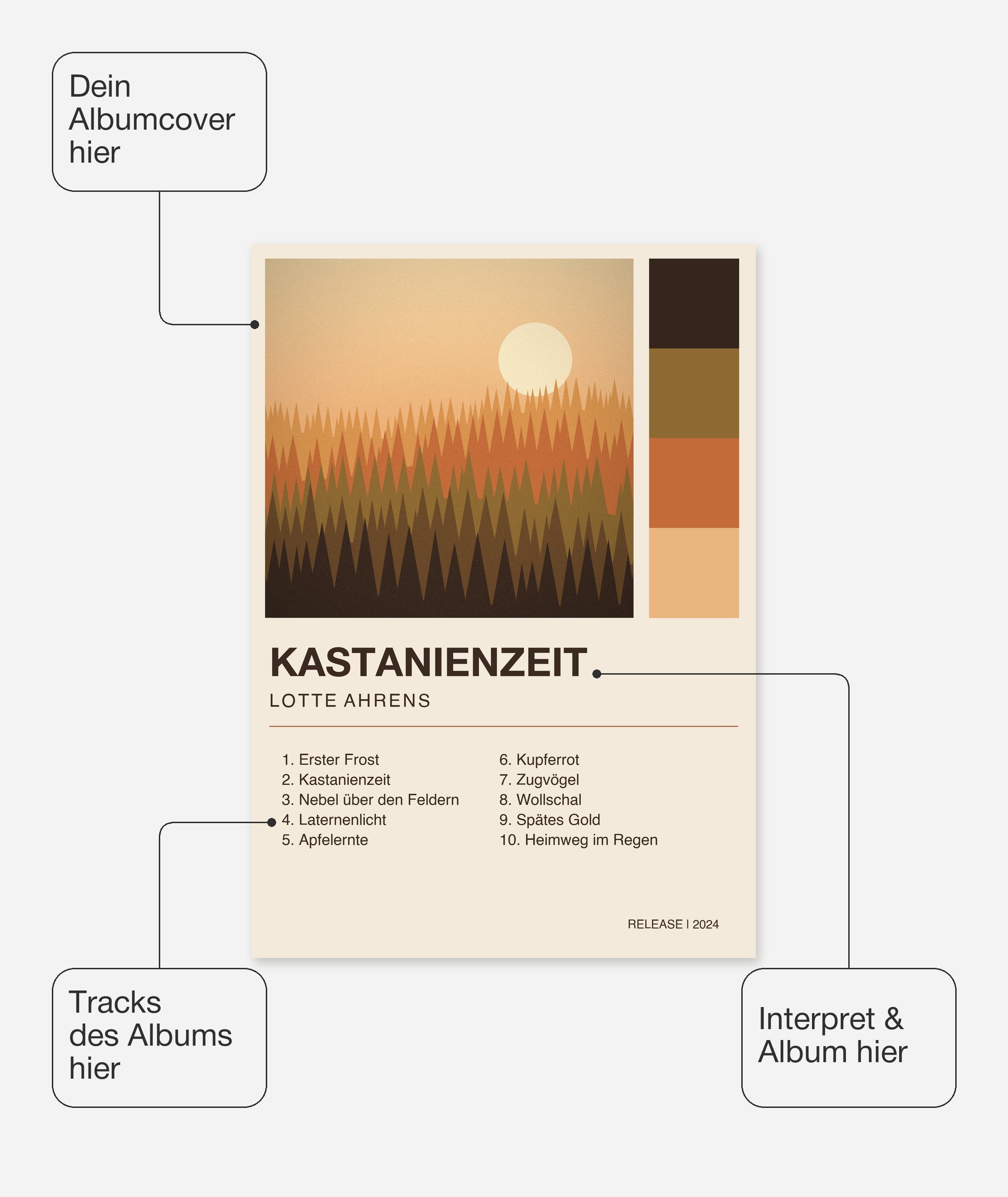 Herbst Album Poster 1 – Felder frei wählbar