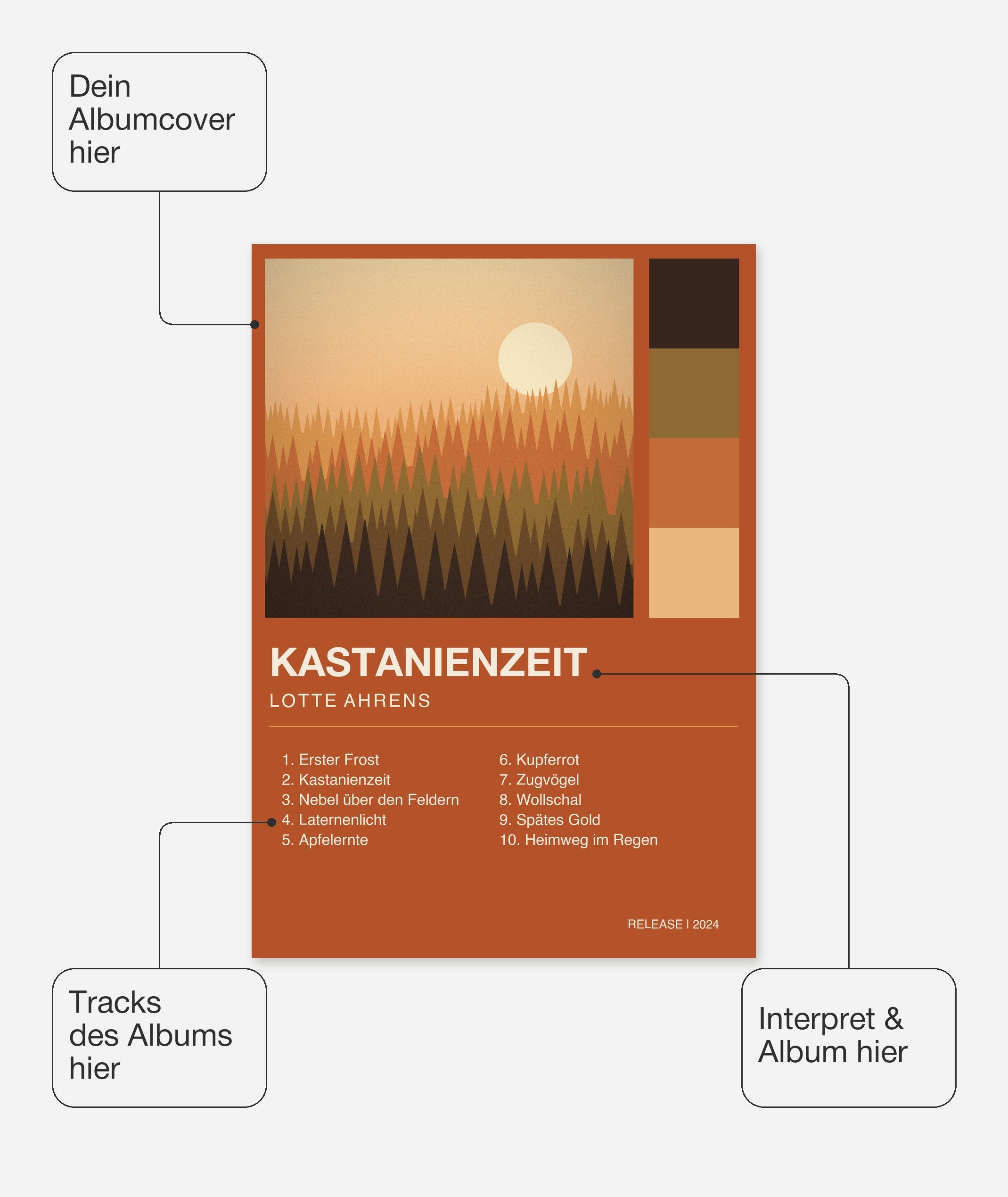 Herbst Album Poster 1 – Felder frei wählbar