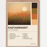 Herbst Album Poster 1 – Echtholzrahmen Natur