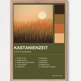 Herbst Album Poster 1 – Echtholzrahmen Natur