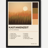 Herbst Album Poster 1 – Echtholzrahmen Schwarz
