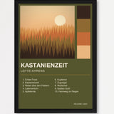 Herbst Album Poster 1 – Echtholzrahmen Schwarz