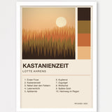 Herbst Album Poster 1 – Echtholzrahmen Weiß