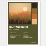 Herbst Album Poster 1 – Echtholzrahmen Weiß