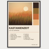 Herbst Album Poster 1 – Aluminiumrahmen Schwarz