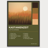 Herbst Album Poster 1 – Aluminiumrahmen Schwarz