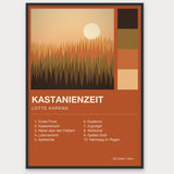 Herbst Album Poster 1 – Aluminiumrahmen Schwarz