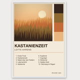 Herbst Album Poster 1 – Aluminiumrahmen Weiß
