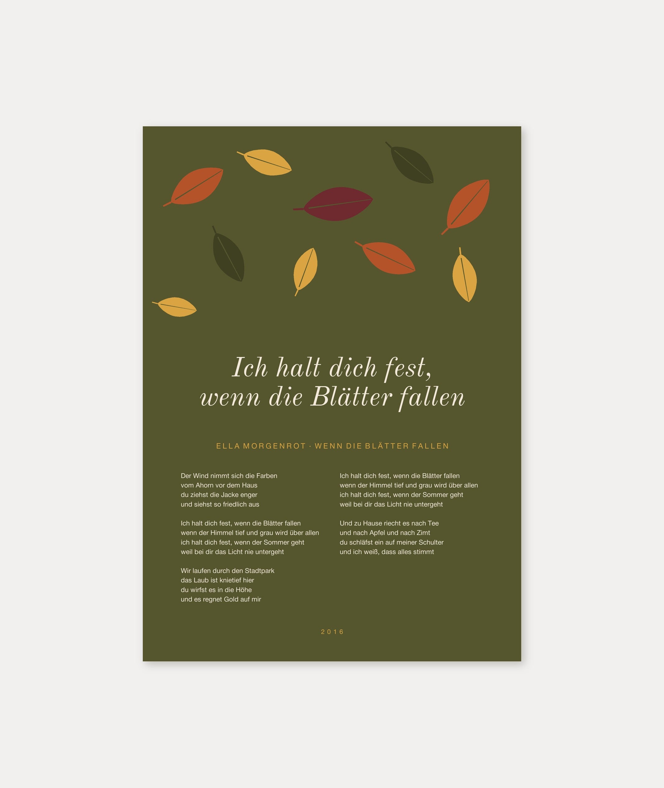 Herbst Blätter Poster 1