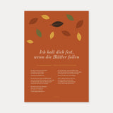 Herbst Blätter Poster 1