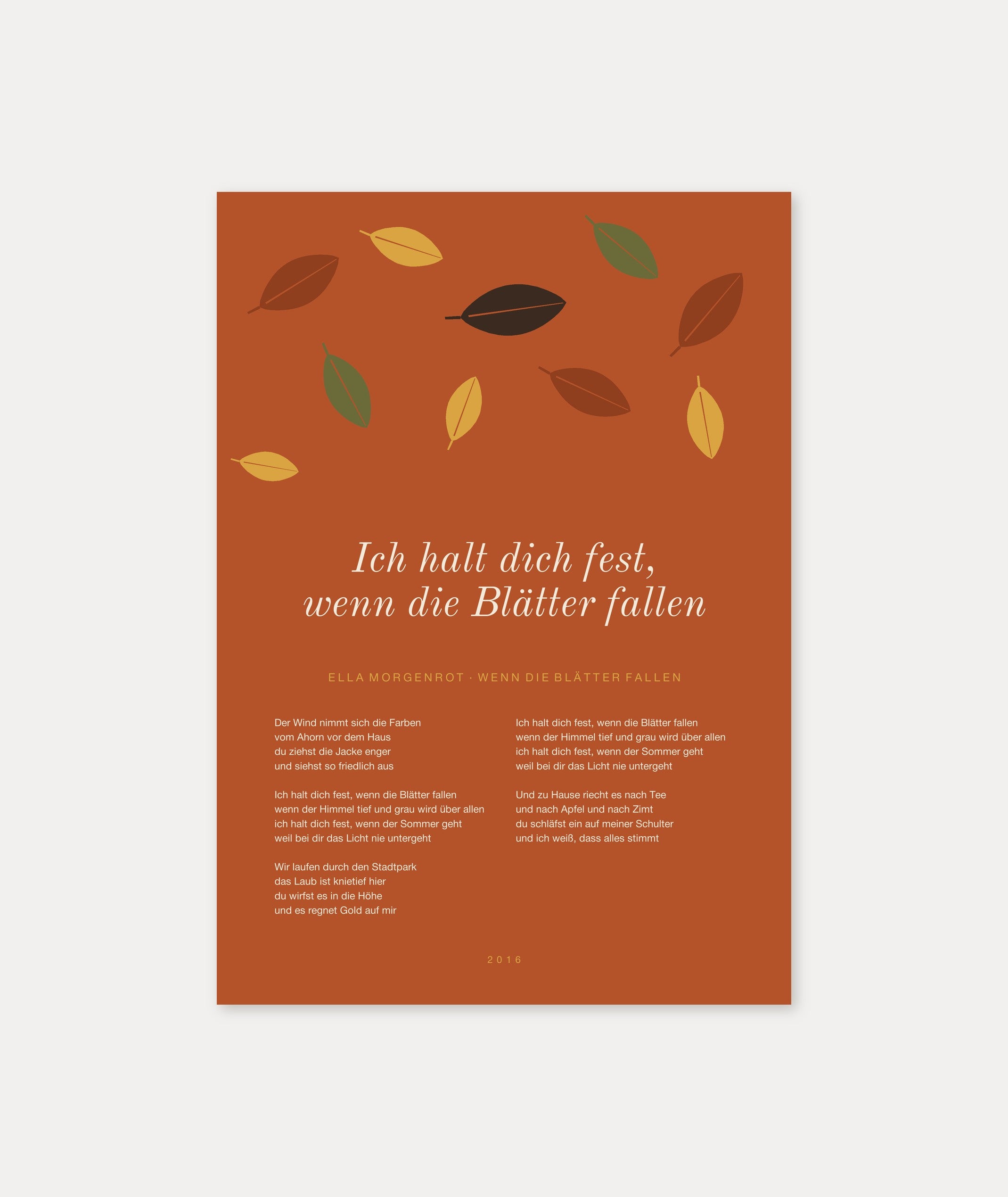 Herbst Blätter Poster 1