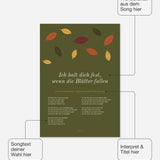 Herbst Blätter Poster 1 – Felder frei wählbar