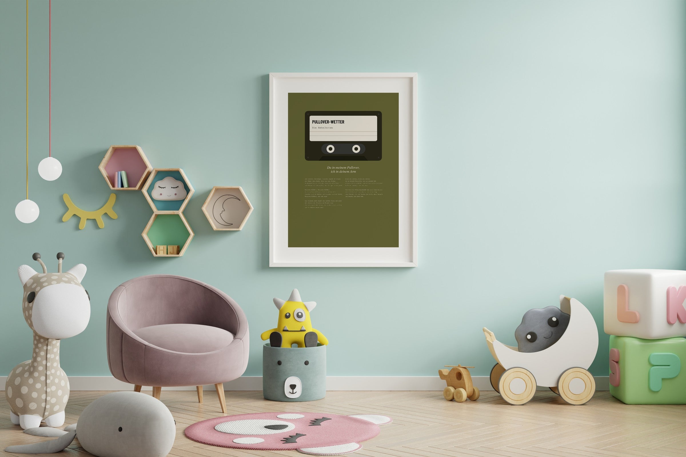 Herbst Kassette Poster 1 – im Wohnzimmer