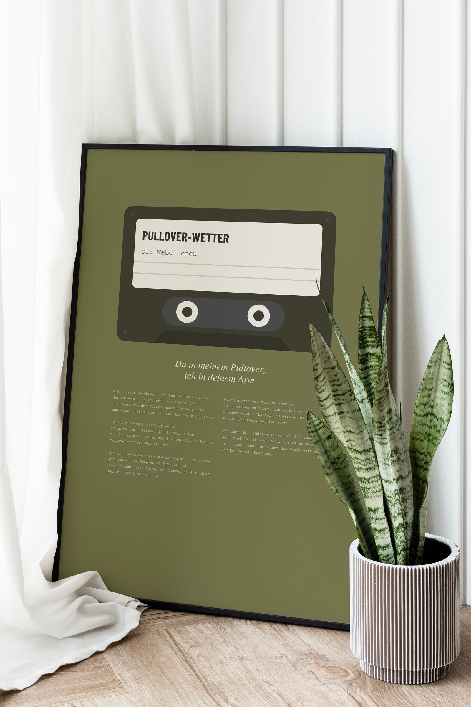 Herbst Kassette Poster 1 – an der Wand
