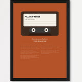 Herbst Kassette Poster 1 – Echtholzrahmen Schwarz