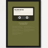 Herbst Kassette Poster 1 – Echtholzrahmen Schwarz