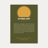 Herbst Oktoberlicht Poster 1