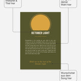 Herbst Oktoberlicht Poster 1 – Felder frei wählbar