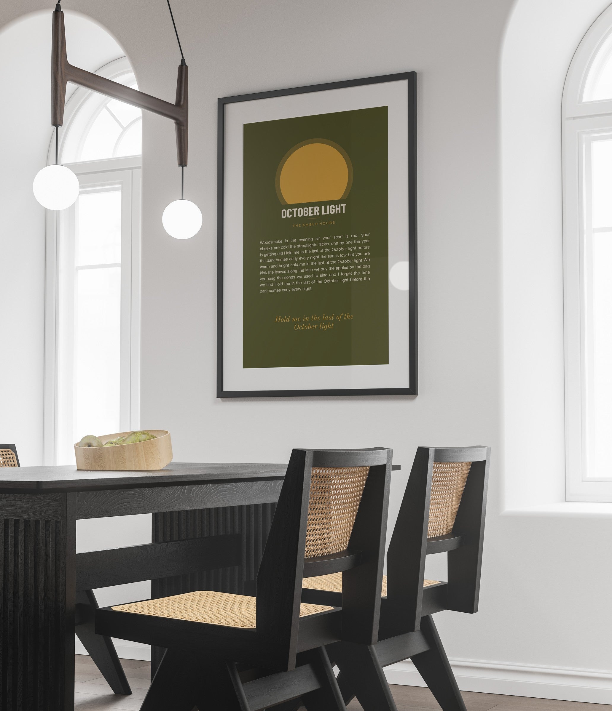 Herbst Oktoberlicht Poster 1 – im Wohnzimmer