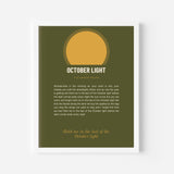 Herbst Oktoberlicht Poster 1 – Raumansicht