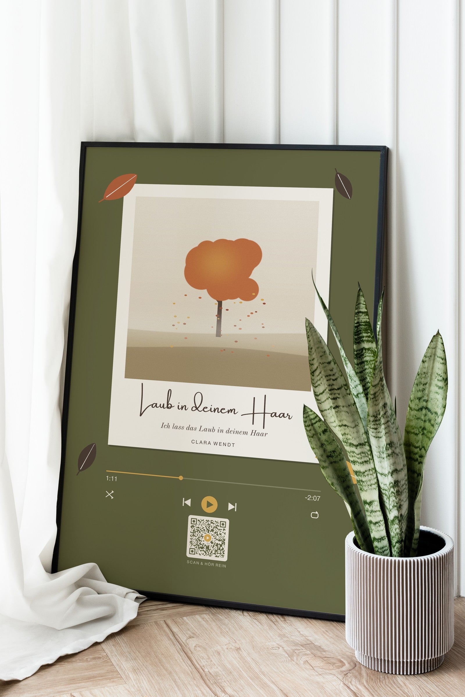 Herbst Polaroid Player Poster 1 – Raumansicht