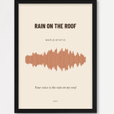 Herbst Soundwave Poster 1 – Echtholzrahmen Schwarz