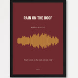 Herbst Soundwave Poster 1 – Echtholzrahmen Schwarz