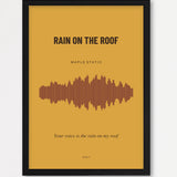 Herbst Soundwave Poster 1 – Echtholzrahmen Schwarz
