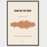 Herbst Soundwave Poster 1 – Aluminiumrahmen Schwarz